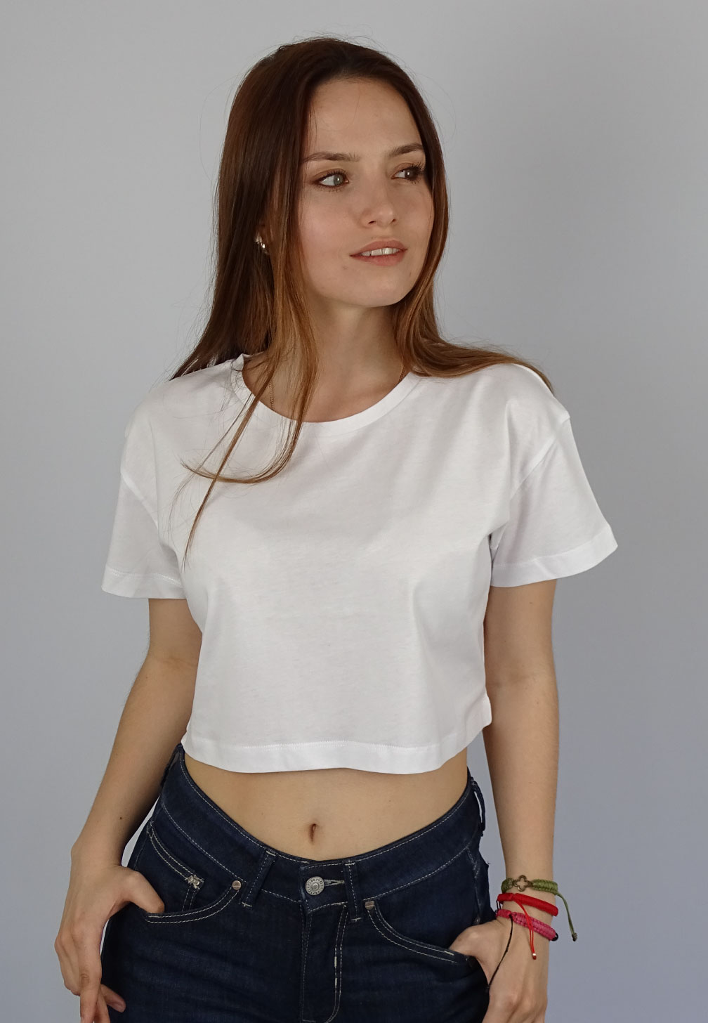 avakuk crop top in Weiss aus 100 % Baumwolle und fairer Herstellung in Portugal