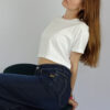 avakuk crop top in Weiss aus 100 % Baumwolle und fairer Herstellung in Portugal