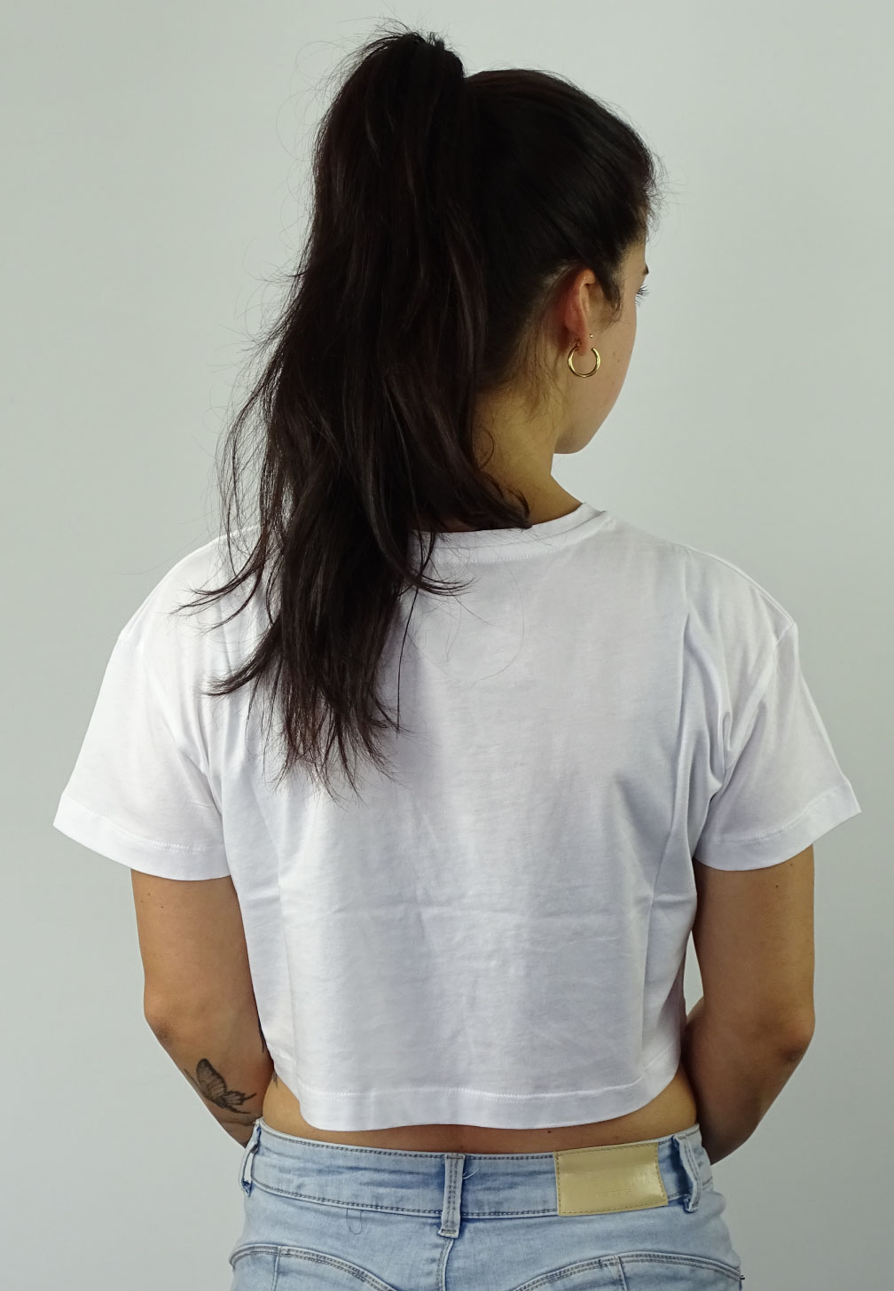 avakuk crop top in Weiss aus 100 % Baumwolle und fairer Herstellung in Portugal