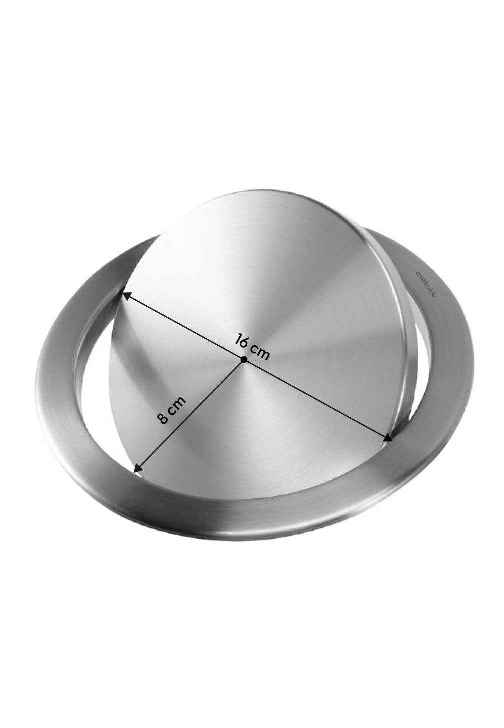 avakuk Schwenkdeckel Einbaudeckel Chromstahl