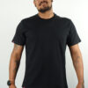 avakuk® Shirt Basic-Black 230 made in portugal in schwarz schwerer Stoff von 230 gsm