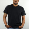 avakuk® Shirt Basic-Black 230 made in portugal in schwarz schwerer Stoff von 230 gsm