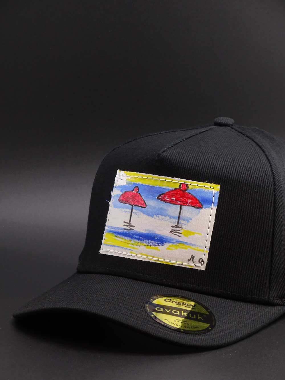 avakuk artline Cap modell 32 auf schwarzem hintergund