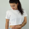 avakuk crop top in Weiss aus 100 % Baumwolle und fairer Herstellung in Portugal